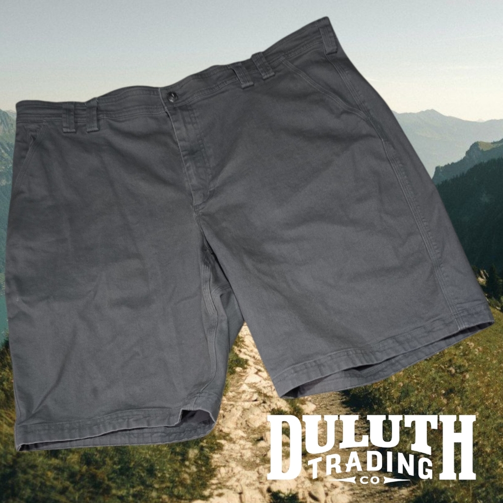 Duluth Trading‎ Co Men's Flex Fire Hose Relaxed Fit Shorts Gunmetal Grey 41x11"